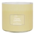 thumbnail image 2 of Mainstays 3-Wick Textured Wrapped Cremey Cashemer Scented Candle, 14 oz, 2 of 6