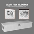 thumbnail image 4 of VEVOR Heavy Duty Aluminum Truck Bed Tool Box, Diamond Plate Tool Box with Side Handle and Lock Keys, Storage Tool Box Chest Box Organizer, 4 of 9