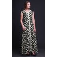 thumbnail image 3 of Bimba Robe Longue Florale pour Femme, Fête, Col en V, Fente avant, Sans Manches, Maxi - X-Grand, 3 of 5