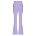 thumbnail image 3 of Timegard Workout Legging for Women High Waist Slim Fitting Bell Bottom Basic Yoga Trousers Solid Color, 3 of 4