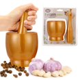thumbnail image 4 of Oleegame 1PC Multifunctional Beans Manual Grinding Tool Kitchen Garlic Puree Grinder Yellow, 4 of 4