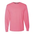 thumbnail image 1 of Jerzees Mens DRI-POWER Active Long Sleeve Crew T-Shirt, M, Neon Pink, 1 of 1