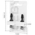 thumbnail image 3 of 2PCS Bike Tubeless Tires Valve Stem Aluminum Alloy for Presta Valve 40MM, 3 of 10