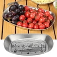 thumbnail image 4 of Outdoor Vintage Dining American Tinplate Fruit Tray Camping Tableware Snack Cake Barbecue Tableware Embossed Tinplate/ Home Essentials, 4 of 9