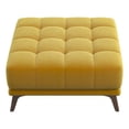 thumbnail image 1 of Allen Mid Century Modern Velvet Ottoman in Gold, 1 of 6