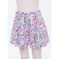 thumbnail image 3 of Lejafay Girls Flared Pleated A-Line Skirts Shiny Metallic Dance Performance Costume Cheerleading Uniform Colorful L, 3 of 7