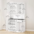 thumbnail image 3 of HOMCOM Kitchen Pantry Storage Cabinet with Adjustable Shelf and Drawer, 3 of 10
