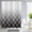Grey and White Geometry, variant on Yellow Ombre Shower Curtain, Modern Geometric Pattern Modern Luxury Bathroom Curtain Bathtub Decor Waterproof Fabric Machine Washable with 12 Hooks