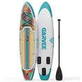 thumbnail image 3 of Garvee Inflatable Stand-up Paddle Board, 10.6' x 32'' x 6'', with Camera Mount, White & Green, 3 of 8