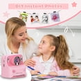thumbnail image 4 of Proscan Children’s Zero Ink Instant Print Camera, 1080p HD Video Recording, 2.4” Screen, Thermal Printing, Type-C USB, 16X Digital Zoom, Pink, 4 of 11