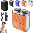 thumbnail image 1 of Meigline Mini Shaver, Meigline Shaver Mini Electric Razor, Minis Electric Explosive Shavers, Beard Shavers Minis and Portable Suitcase Design, Ipx7 Waterproof, for Men Home Travel (1PC*Orange), 1 of 7