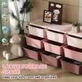 thumbnail image 4 of Qaba 3 Tier Kids Toy Organizer with 9 Plastic Storage Bins, Pink, 4 of 10