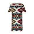 thumbnail image 4 of EQWLJWE Robes d'Été pour Femmes 2023 Robe Grande Taille pour Femmes Col en V Robes d'Été Décontractées avec Poche Genou Manches Courtes avec Poches, 4 of 5