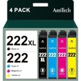 thumbnail image 1 of czcpp-222XL Ink Cartridges Combo Pack Replacement for Epson 222 XL 222XL Ink Cartridges Works with Epson Workforce WF-2960 Expression Home XP-5200 (1 Black 1 Cyan 1 Magenta 1 Yellow), 1 of 4