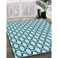 thumbnail image 3 of Ahgly Company Machine Washable Indoor Rectangle Transitional Aquamarine Stone Green Area Rugs, 2' x 4', 3 of 7