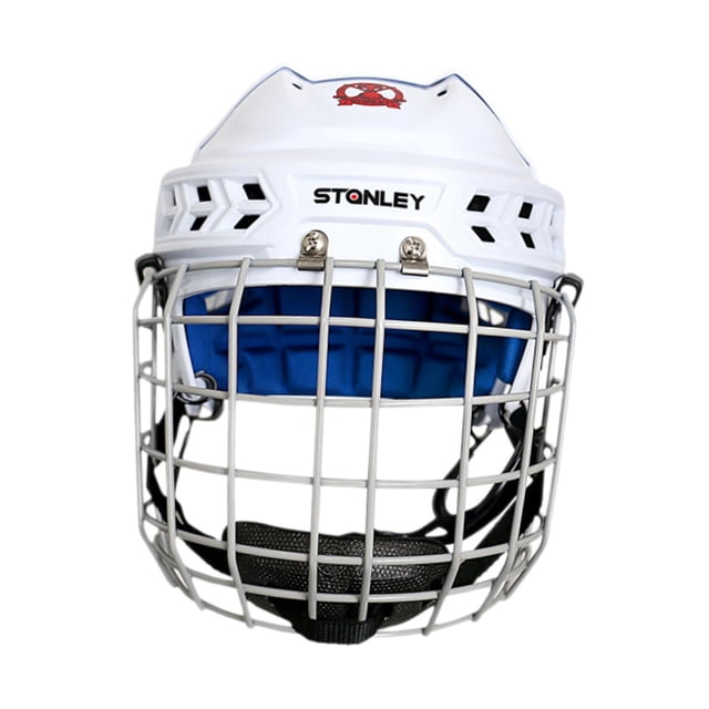 Langgg Hockey Helmet Ice Speed Skate Helmet Exercise Training Competition for White L