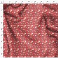 thumbnail image 4 of Soimoi Orange Cotton Poplin Fabric Rabbit Animal Printed Fabric 1 Yard 56 Inch Wide, 4 of 6