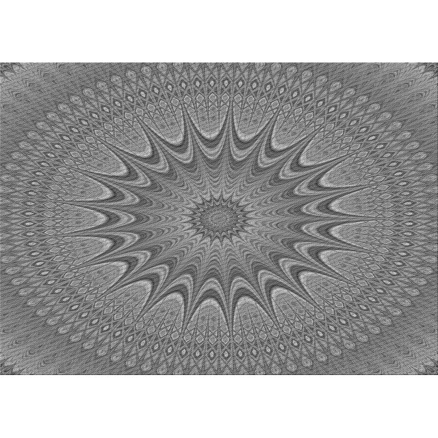 Ahgly Tapis Rectangulaire Lavable en Machine Intérieur Transitionnel Gris Carbone, 3 Pieds x 5 Pieds