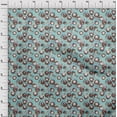thumbnail image 4 of oneOone Rayon Light Blue Fabric Asian Japanese Koi Fish with Abstract Flower Craft Projects Decor Fabric Printed by The Yard 56 Inch Wide, 4 of 4