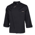 thumbnail image 4 of Unisex Chef Jackets Coat Long Sleeves Shirt Kitchen Uniforms Black XL, 4 of 9