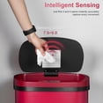 thumbnail image 3 of FDW Garbage Can 13 Gallon 50 Liter Kitchen Trash Can for Bathroom Bedroom Home Office Automatic Touch Free High-Capacity, Lid Waste Bin, Red, 3 of 7