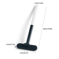 thumbnail image 2 of Binwennn Small Kitchen Plunger Detachable Handle Cleaning Brush For Window Screen Screen Cleaner Tool Mesh Screen Cleaning Brush Small Brush For Patio Door Porch Screens Multifunctional Carpet Sofa, 2 of 3