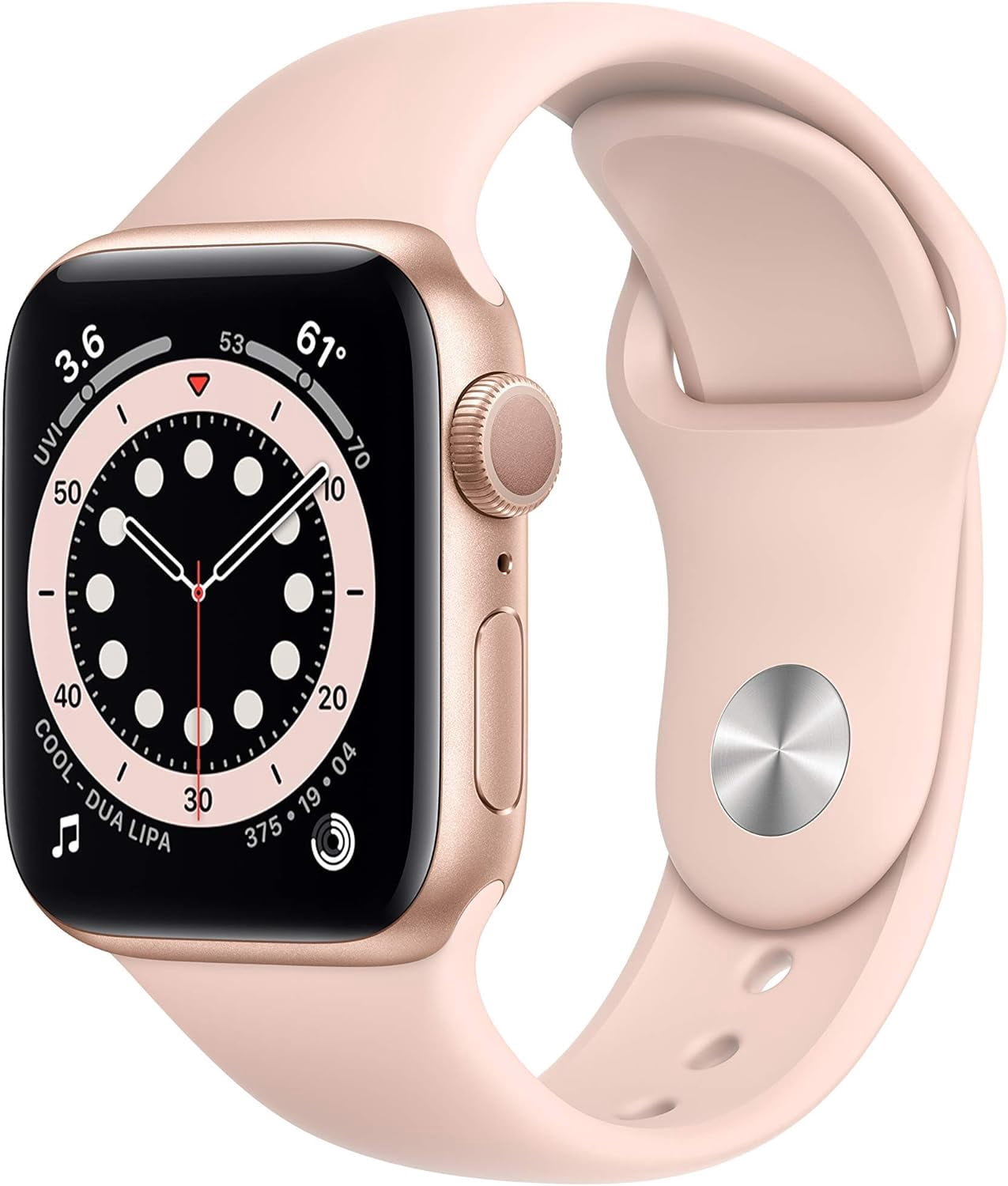 Refurbished Apple Watch Series 6 Aluminum 44mm A2292 (GPS Only, No Cellular) Gold (Grade A+)