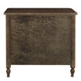 thumbnail image 4 of Home Fare Dark Oak Wood Three Drawer Nightstand, 4 of 11