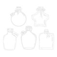 thumbnail image 2 of 20PC Large Size Bookmark Flower Page Clips Bookmarks Children Handmade DIY Transparent Flower Page Glass Bottle Wishing Bottle Sticker, 2 of 9