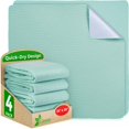thumbnail image 1 of GREEN LIFESTYLEÂ® Alèses Lavables - Alèses Réutilisables à Forte Absorption pour l'Énurésie et l'Incontinence pour Enfants, Adultes, Aînés et Animaux de Compagnie - Protège-Matelas pour Tout-Petits pour Lit, Sofa, Plancher (Lot de 4 - 34x36), 1 of 4