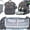 Dark Grey, variant on Backpack with Changing Station,Large Baby Bag Extra Options Baby Diaper Bag with Changing Station