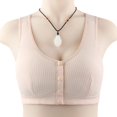 thumbnail image 2 of LNGOOR Front Closure Bras For Women Plus Size Full Coverage Bras Front Button Shaping Cup Shoulder Strap Bras Post Surgery Brassiere Sports Bra Wireless Minimizer Extra-Elastic Bra Everyd, 2 of 7