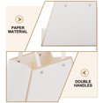 thumbnail image 4 of SHISUYAN Durable Paper Plant Bags with Double Handles for Storage White 4pcs, 4 of 9