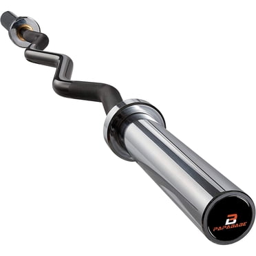 Olympic Curl Bar, 56 inch EZ Curl Barbell, 500 LB Weight Capacity Lifting Bar