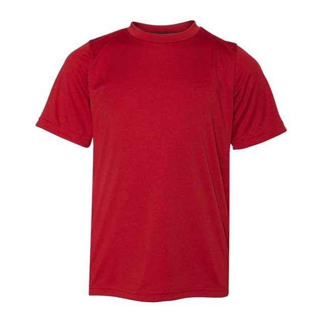 Russell Athletic T-Shirt à Manches Courtes de Performance de Base pour Jeunes, L, Rouge Vif