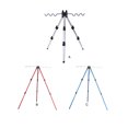 thumbnail image 2 of Unatoiry Fishing Rod Telescopic Holder Tripod Bracket Pole Support Portable Stand A Silver, 2 of 6