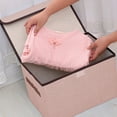 thumbnail image 4 of EGNMCR Closet Organizers and Storage,Organization and Storage, Larger Storage Cubes Foldable Storage Box With Lid, Storage Bin Organizer Basket With Sturdy Handles For Closet Storage baskets, 4 of 6