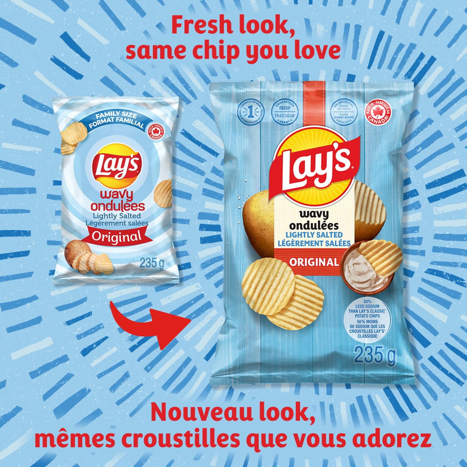 Lay's Wavy Lightly Salted Potato Chips