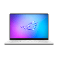 thumbnail image 1 of ROG Zephyrus G14 (2025) Gaming Laptop, 14” Nebula Display 3k OLED Panel, 100% DCI-P3, NVIDIA® GeForce RTX™ 5060, AMD Ryzen™ AI 9 HX 370, 16GB RAM, 1TB SSD, Wi-Fi 7, W11, Plat White, GA403WM-DS94-CA, 1 of 5