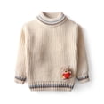 thumbnail image 1 of RXIRUCGD Chandail Décontracté à Manches Longues Chaud à Col Rond pour Fille et Garçon ( Beige, Taille : 7 Ans ), 1 of 7