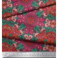 thumbnail image 3 of Soimoi Poly Georgette Fabric Mandala Kaleidoscope Print Fabric by Yard 52 Inch Wide, 3 of 3