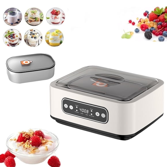 Binwennn Cooker Set Cooker 6 Litre Slow Cookers 1.6L Large Capacity Probiotic Yogurt Maker Adjustable Constant Temperature Yogurt Maker Versatile Health Yogurt Maker