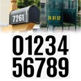 thumbnail image 2 of 4 Inch Large Size Number Stickers, 1 Sheet Self Adhesive House Numbers for Mailbox, Trash Cans - Waterproof Vinyl Numbers Sticker, for Easy Backing Peeling, Bold and Easy-to-Read House Number Labels, 2 of 9