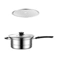 thumbnail image 4 of KITTEHIGM Casserole Polyvalente en Acier Inoxydable Poêle à Frire en Acier Inoxydable Casserole à Soupe Polyvalente pour la Maison Casserole pour Nouilles Cuites à la Vapeur, Bouillies et Récupérées Articles en Liquidation Aujourd'hui Aujourd'hui #80, 4 of 7