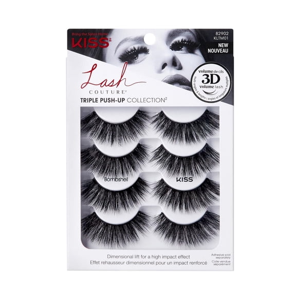 KISS Lash Couture Collection Triple Push-Up - Bombshell - 4 Paires