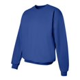 thumbnail image 4 of Hanes Chandail à Col Rond pour Adulte en Coton Ultime, TTG, Bleu Royal Foncé, 4 of 7