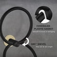 thumbnail image 3 of jesticaly Towel Ring Practical Fixing Rings Hanging Rack Exquisite Towels Hangers for Wall Hanger Stand for Home Bathroom Kitchen Use Black gold 1Set, 3 of 6