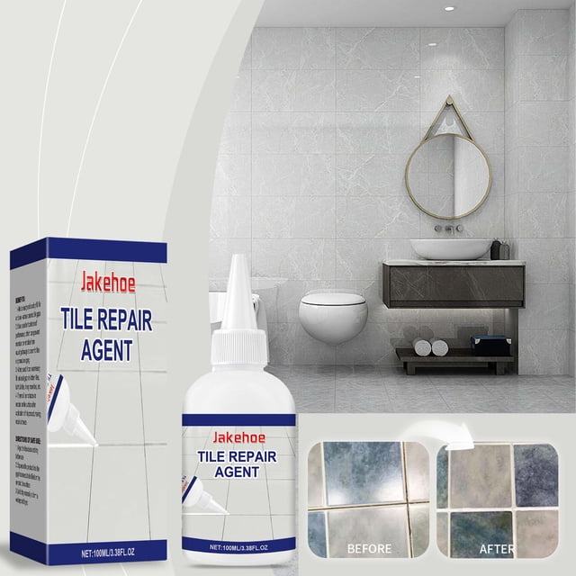 Chmadoxn Tools&Home Improvement Multi-Purpose Tile Filler Adhesive Penetrating Tile Adhesive Tile Repair Bathroom Kitchen Tile Repair 100ml Tile Filling Adhesive