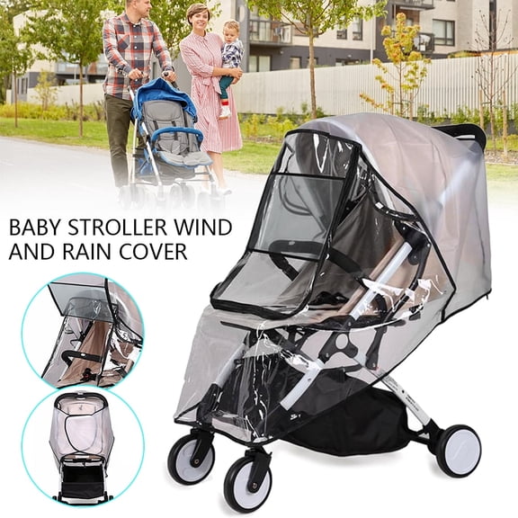 Housse de Pluie Universelle pour Poussette, Buggy, Landau, Bébé, Voyage, Protection contre les Intempéries