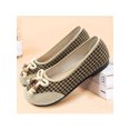 thumbnail image 3 of Innerwin Ladies Flats Slip On Loafers Bow Tie Anti-Slip Pumps Round Toe Wedding Coffee 6, 3 of 7